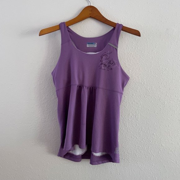 Novara Tops - Purple Novara Biking Tank Top, Size M